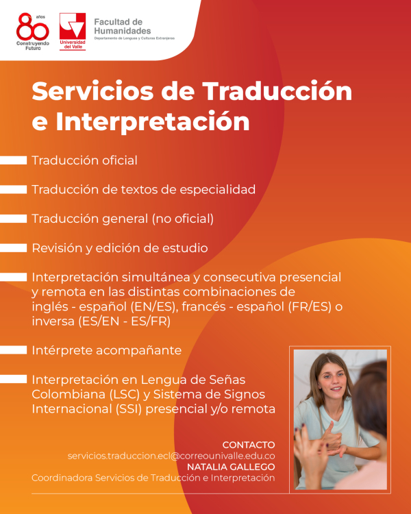 Servicios de traducci&oacute;n e interpretaci&oacute;n